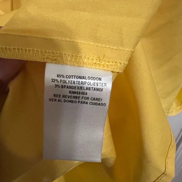 52Seven Yellow V-Neck Tiered Babydoll Dress. Size S. - Picture 9 of 11